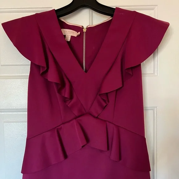 Ted Baker Alair Ruffle Body Dress - Picture 4 of 8